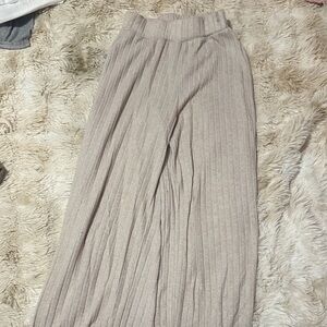 SHEIN Beige Wide Leg Pants